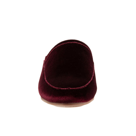 Trotters Ginette T2159-628 Womens Burgundy Narrow Suede Mule Sandals Shoes