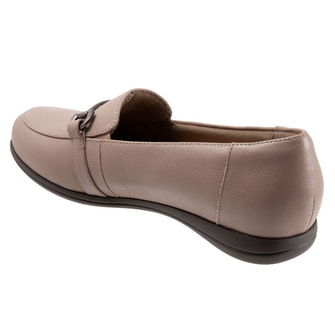 Trotters Donelle T2172-117 Womens Brown Leather Slip On Loafer Flats Shoes