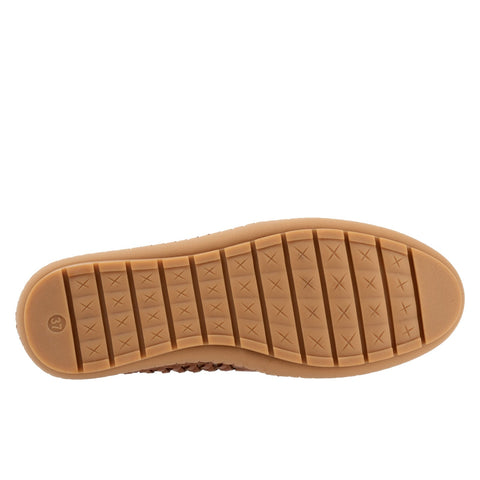 Trotters Rory T2209-296 Womens Brown Leather Slip On Loafer Flats Shoes
