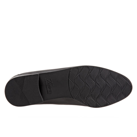 Trotters Liz Tassel T2224-001 Womens Black Extra Wide Loafer Flats Shoes