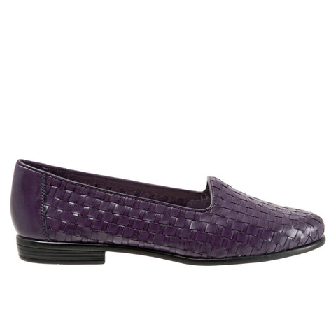 Trotters Liz T5158-760 Womens Purple Extra Narrow Loafer Flats Shoes
