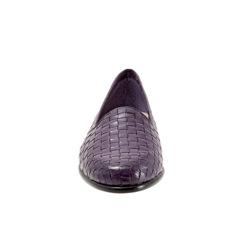 Trotters Liz T5158-760 Womens Purple Extra Narrow Loafer Flats Shoes