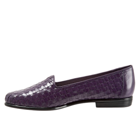 Trotters Liz T5158-760 Womens Purple Extra Narrow Loafer Flats Shoes