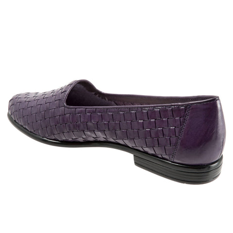 Trotters Liz T5158-760 Womens Purple Extra Narrow Loafer Flats Shoes