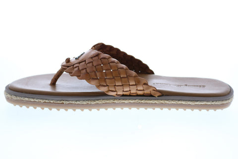 Tommy Bahama Salthom TB20M00006 Mens Brown Leather Flip-Flops Sandals Shoes