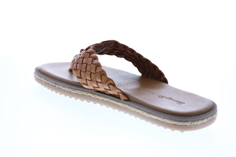 Tommy Bahama Salthom TB20M00006 Mens Brown Leather Flip-Flops Sandals Shoes