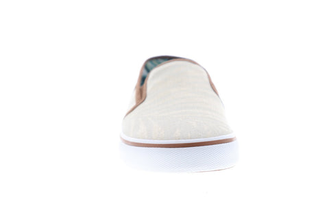 Tommy Bahama Pacific Ridge TB7F00149 Mens Beige Canvas Slip On Sneakers Shoes