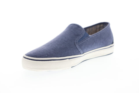 Tommy Bahama Pacific Ridge TB7F00149 Mens Blue Canvas Slip On Slip On Sneakers Shoes