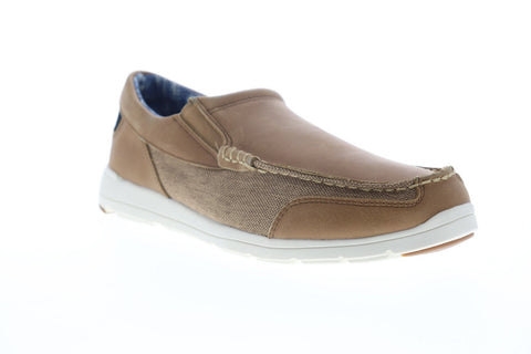 Tommy Bahama Island Paradise TB7M10141 Mens Brown Leather Casual Loafers Shoes