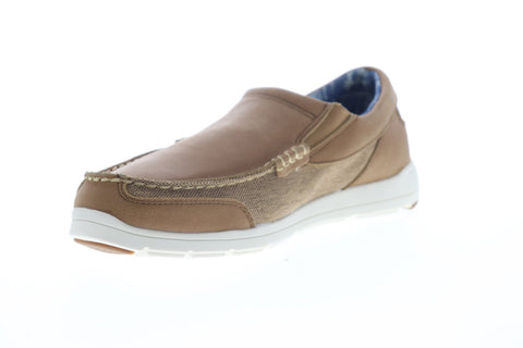 Tommy Bahama Island Paradise TB7M10141 Mens Brown Leather Casual Loafers Shoes