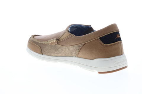 Tommy Bahama Island Paradise TB7M10141 Mens Brown Leather Casual Loafers Shoes