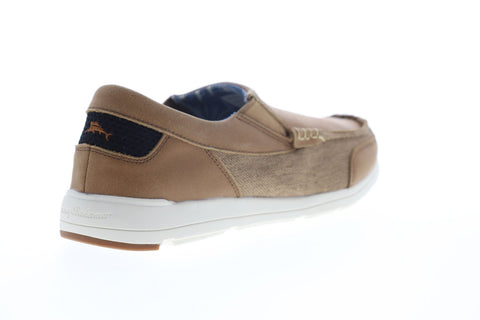 Tommy Bahama Island Paradise TB7M10141 Mens Brown Leather Casual Loafers Shoes