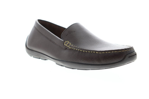 Tommy Bahama Orion TB7S00045W Mens Brown Leather Wide Casual Loafers Shoes