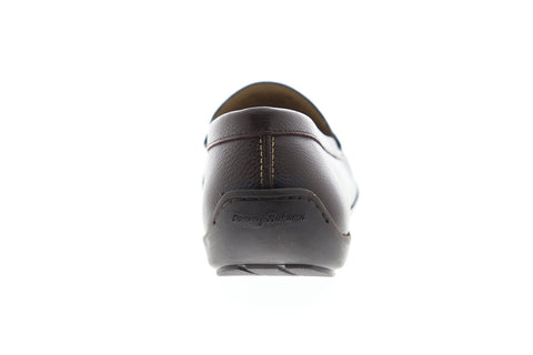 Tommy Bahama Orion TB7S00045W Mens Brown Leather Wide Casual Loafers Shoes