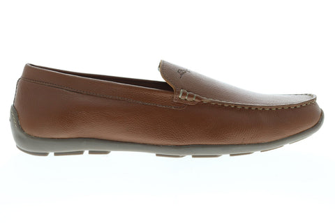 Tommy Bahama Orion TB7S00045W Mens Brown Leather Casual Slip On Loafers Shoes