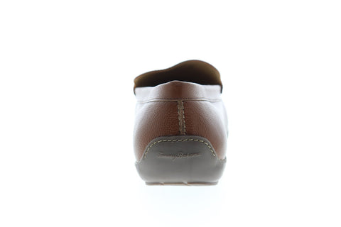 Tommy Bahama Orion TB7S00045W Mens Brown Leather Casual Slip On Loafers Shoes