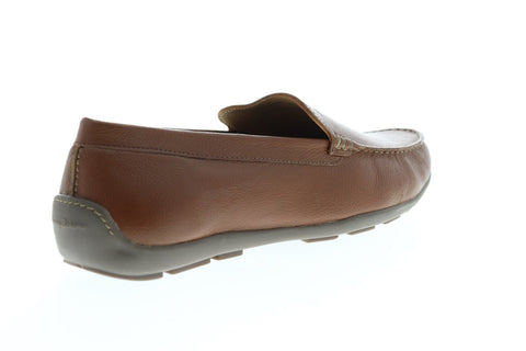 Tommy Bahama Orion TB7S00045W Mens Brown Leather Casual Slip On Loafers Shoes