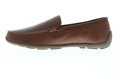 Tommy Bahama Orion TB7S00045 Mens Brown Leather Casual Slip On Loafers Shoes