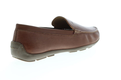 Tommy Bahama Orion TB7S00045 Mens Brown Leather Casual Slip On Loafers Shoes
