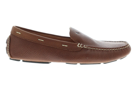 Tommy Bahama Pagota Mens Brown Leather Casual Dress Slip On Loafers Shoes