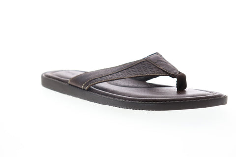 Tommy Bahama Anchors Ashore TB7S00061 Mens Brown Flip-Flops Sandals Shoes
