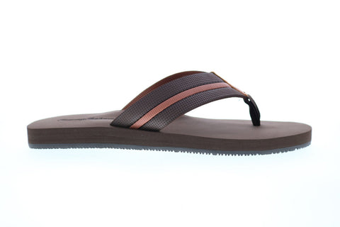 Tommy Bahama Taheeti TB7S00067 Mens Brown Synthetic Flip-Flops Sandals Shoes