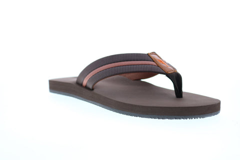 Tommy Bahama Taheeti TB7S00067 Mens Brown Synthetic Flip-Flops Sandals Shoes