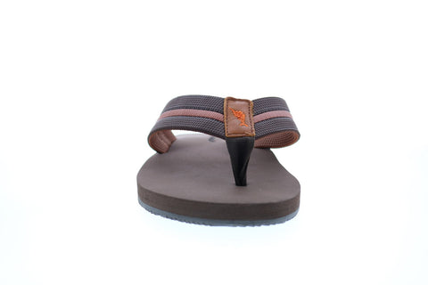 Tommy Bahama Taheeti TB7S00067 Mens Brown Synthetic Flip-Flops Sandals Shoes