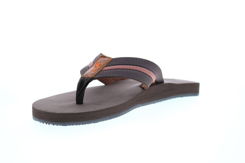 Tommy Bahama Taheeti TB7S00067 Mens Brown Synthetic Flip-Flops Sandals Shoes