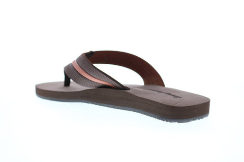 Tommy Bahama Taheeti TB7S00067 Mens Brown Synthetic Flip-Flops Sandals Shoes