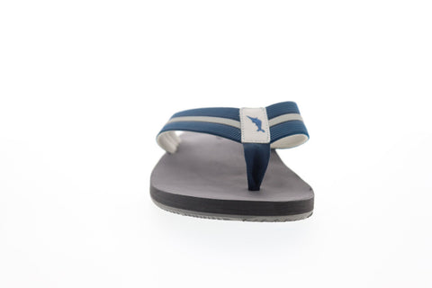 Tommy Bahama Taheeti TB7S00067 Mens Blue Leather Flip-Flops Sandals Shoes