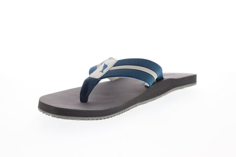 Tommy Bahama Taheeti TB7S00067 Mens Blue Leather Flip-Flops Sandals Shoes