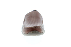 NEW Tommy Bahama Amalfi Mens 10D Tan Brown Leather Moccasin Loafers TB7S00145 Tommy Bahama Amalfi TB7S00145 Mens Brown Leather Slip On  main image 4