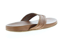 Tommy Bahama Mayaguana Relaxology Brown Tan Leather Thong Flip Flops Sandals Men Tommy Bahama Mayaguana TB8M00029 Mens Brown Thong Flip-Flops  main image 3