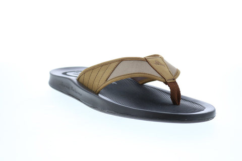 Tommy Bahama Saxsens Edge TB9M00210 Mens Brown Leather Flip-Flops Sandals Shoes