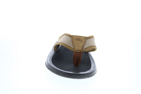 Tommy Bahama Saxsens Edge TB9M00210 Mens Brown Leather Flip-Flops Sandals Shoes