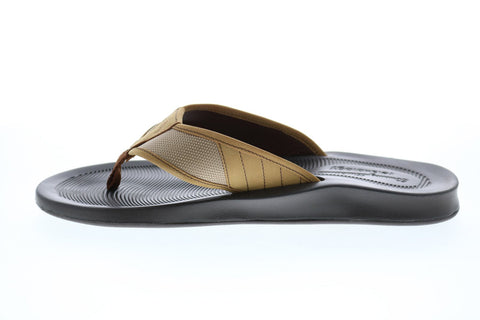 Tommy Bahama Saxsens Edge TB9M00210 Mens Brown Leather Flip-Flops Sandals Shoes