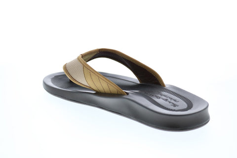 Tommy Bahama Saxsens Edge TB9M00210 Mens Brown Leather Flip-Flops Sandals Shoes