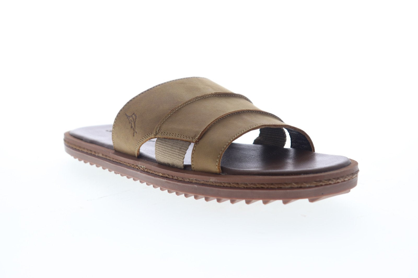 Tommy Bahama Men\'s Brown Leather Slide Sandals Tommy Bahama Anchors Away Leather | Mercari main image 3