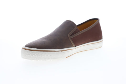 Tommy Bahama Pascale TB9M10149 Mens Brown Leather Slip On Sneakers Shoes