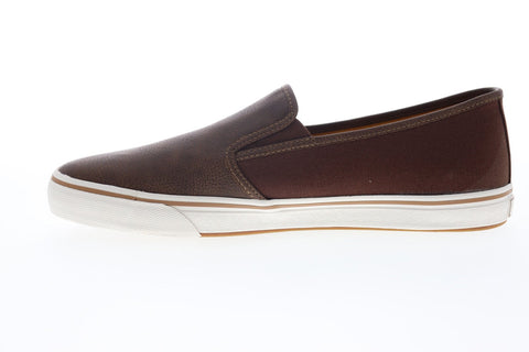 Tommy Bahama Pascale TB9M10149 Mens Brown Leather Slip On Sneakers Shoes