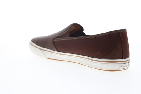 Tommy Bahama Pascale TB9M10149 Mens Brown Leather Slip On Sneakers Shoes