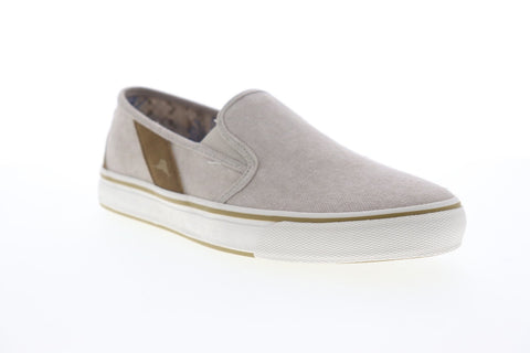 Tommy Bahama Pascale TB9M10149 Mens Brown Canvas Slip On Slip On Sneakers Shoes