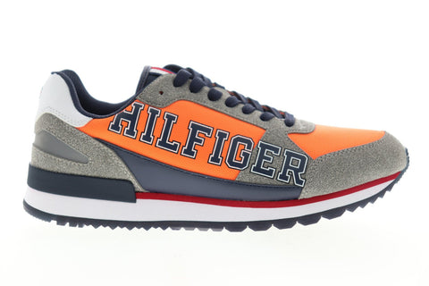 Tommy Hilfiger Avilo TMAVILO Mens Gray Suede Casual Lace Up Fashion Sneakers Shoes