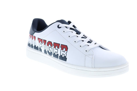 Tommy Hilfiger Lacker TMLACKER Mens White Synthetic Designer Sneakers Shoes