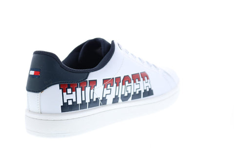 Tommy Hilfiger Lacker TMLACKER Mens White Synthetic Designer Sneakers Shoes