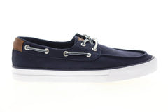 Tommy Hilfiger Petes TMPETES Mens Blue Canvas Casual Lace Up Boat Shoes