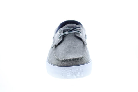 Tommy Hilfiger Petes TMPETES Mens Gray Canvas Loafers & Slip Ons Boat Shoes