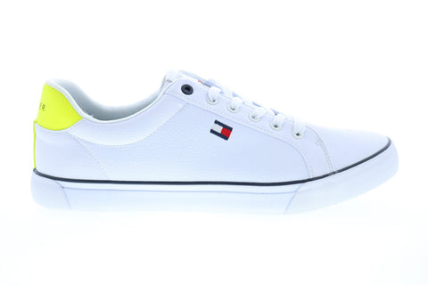 Tommy Hilfiger Randal TMRANDAL Mens White Synthetic Designer Sneakers Shoes