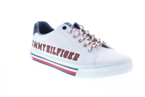 Tommy Hilfiger Randian TMRANDIAN Mens White Canvas Designer Sneakers Shoes
